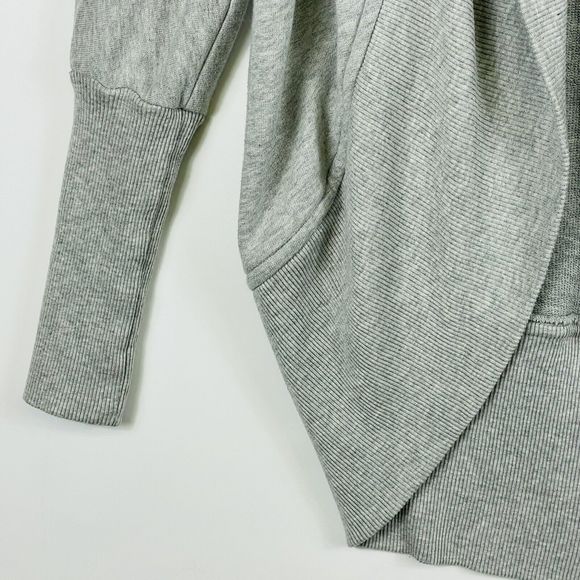 Wilfred Grey French Terry Dolman Sleeve Studded Sweater Cardigan Womens Small - Picture 4 of 8